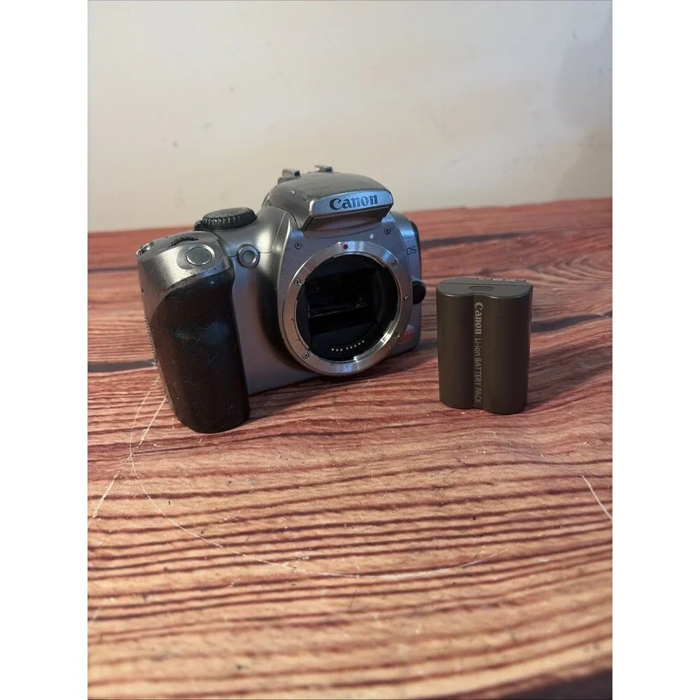 Canon EOS Digital Rebel DS6041 6.3MP DSLR Camera Body Silver W/ Battery - TESTED
